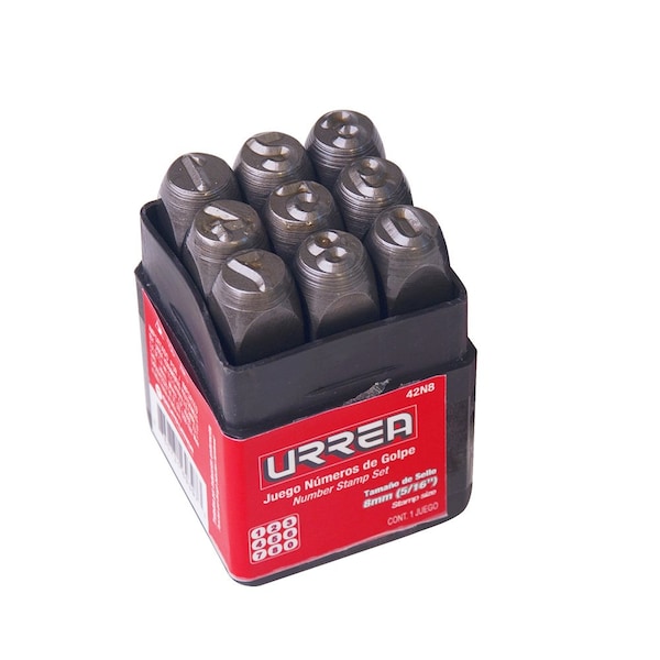 Number Stamp Set, 8Mm (5/16")